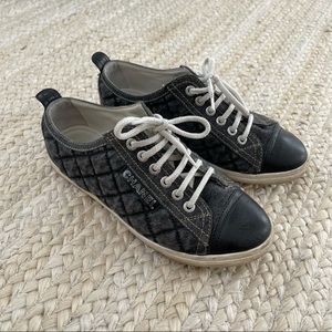 Chanel Cap-Toe Quilted Sneakers
